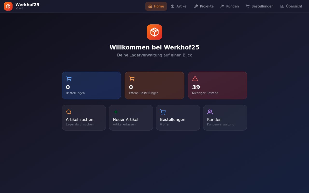 Werkhof25 Lager App